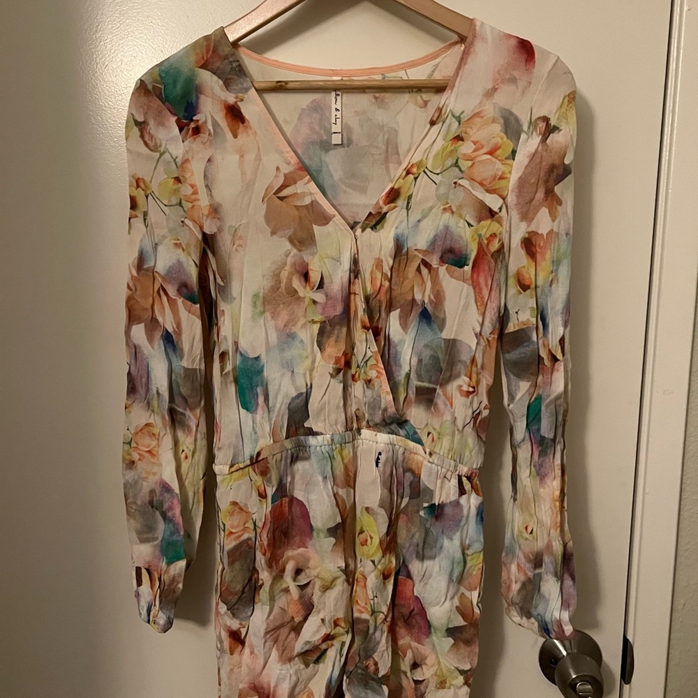 Willow & Clay Watercolor Romper